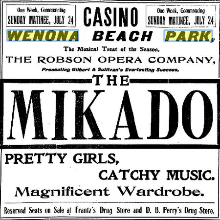 Wenona Beach Amusement Park (Wenona Beach, Wenonah Park) - July 1904 (newer photo)